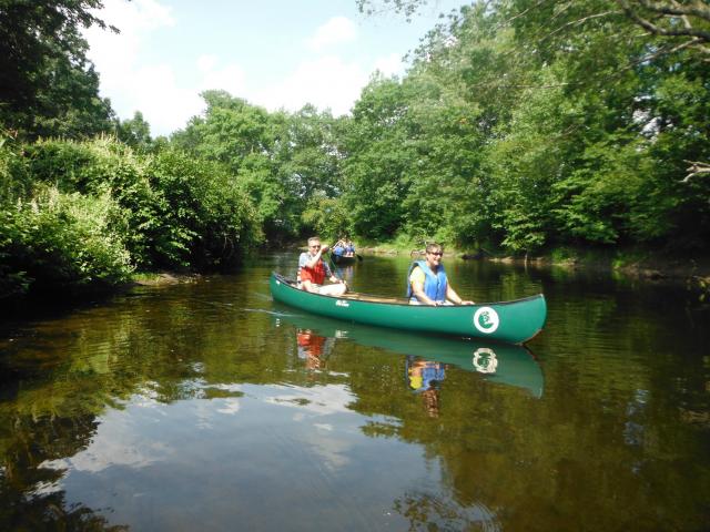 Enjoying an Afternoon Canoe Trip Enjoying an Afternoon Canoe Trip