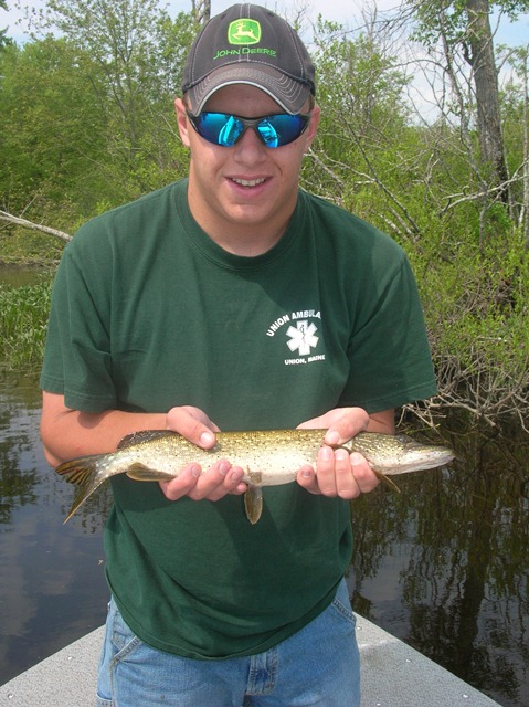 Chris with a pike